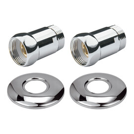 ПРЯМОЕ СОЕДИНЕНИЕ ДЛЯ ПОЛОТЕНЦЕСУШИТЕЛЯ POINT PN00002 1"Х1" Г/Ш, ХРОМ (ПАРА)