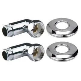 УГЛОВОЕ СОЕДИНЕНИЕ ДЛЯ ПОЛОТЕНЦЕСУШИТЕЛЯ POINT PN00006 1"Х3/4" Г/Ш, ХРОМ (ПАРА)