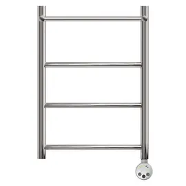 ПОЛОТЕНЦЕСУШИТЕЛЬ ЭЛЕКТРИЧЕСКИЙ POINT АФИНА PN04156PE П3 500X600 С ПОЛКОЙ ЛЕВЫЙ/ПРАВЫЙ, ХРОМ