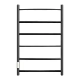 ПОЛОТЕНЦЕСУШИТЕЛЬ ЭЛЕКТРИЧЕСКИЙ POINT АФИНА PN04758B П6 500X800 ДИММЕР СЛЕВА, ЧЕРНЫЙ