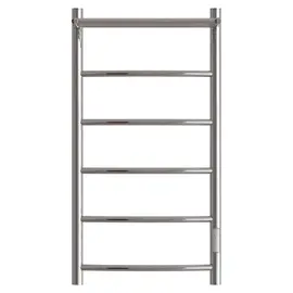 ПОЛОТЕНЦЕСУШИТЕЛЬ ЭЛЕКТРИЧЕСКИЙ POINT АФИНА PN04848P П5 400X800 С ПОЛКОЙ, ДИММЕР СПРАВА, ХРОМ