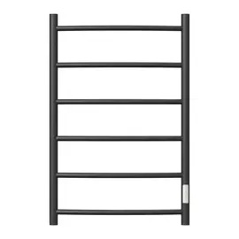 ПОЛОТЕНЦЕСУШИТЕЛЬ ЭЛЕКТРИЧЕСКИЙ POINT АФИНА PN04858B П6 500X800 ДИММЕР СПРАВА, ЧЕРНЫЙ