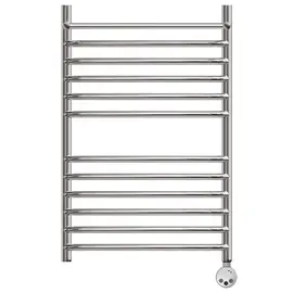 ПОЛОТЕНЦЕСУШИТЕЛЬ ЭЛЕКТРИЧЕСКИЙ POINT АЛЬФА PN05148SPE П11 400X800 С ПОЛКОЙ ЛЕВЫЙ/ПРАВЫЙ, ХРОМ