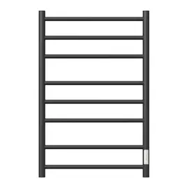 ПОЛОТЕНЦЕСУШИТЕЛЬ ЭЛЕКТРИЧЕСКИЙ POINT АВРОРА PN10858B П8 500X800 ДИММЕР СПРАВА, ЧЕРНЫЙ