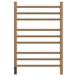 ПОЛОТЕНЦЕСУШИТЕЛЬ ЭЛЕКТРИЧЕСКИЙ POINT ВЕСТА PN70758BR П9 500X800, ДИММЕР СЛЕВА, БРОНЗА