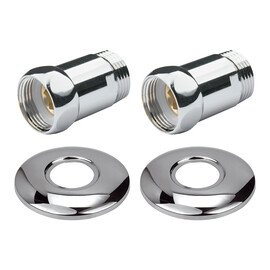 ПРЯМОЕ СОЕДИНЕНИЕ ДЛЯ ПОЛОТЕНЦЕСУШИТЕЛЯ POINT PN00002 1"Х1" Г/Ш, ХРОМ (ПАРА)