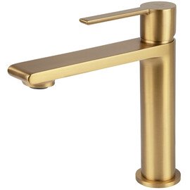 СМЕСИТЕЛЬ KAISER SERIO ДЛЯ РАКОВИНЫ BRUSHED GOLD