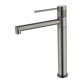 СМЕСИТЕЛЬ KAISER VITA ДЛЯ РАКОВИНЫ ВЫСОКИЙ ВОРОНЕНАЯ СТАЛЬ