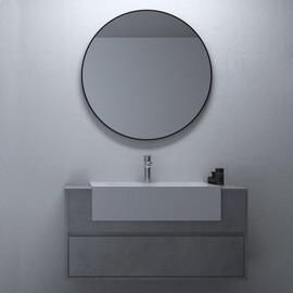 МЕБЕЛЬ B&W U903.1000-1 ОСНОВНОЙ ШКАФ, BLUM НАПРАВЛЯЮЩИЕ, РАКОВИНА ЦВЕТ: C.ASH (1000X550X512)