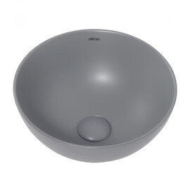 РАКОВИНА НАКЛАДНАЯ ABBER BEQUEM AC2106MG СЕРАЯ МАТОВАЯ