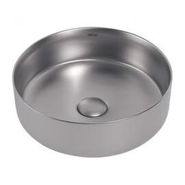 РАКОВИНА НАКЛАДНАЯ ABBER BEQUEM AC2108MS СЕРЕБРО МАТОВОЕ