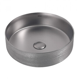 РАКОВИНА НАКЛАДНАЯ ABBER BEQUEM AC2109BSM СЕРЕБРО МАТОВОЕ