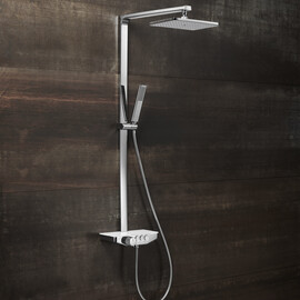 КОМПЛЕКТ СМЕСИТЕЛЬ ДУШЕВАЯ СТОЙКА B&W U7785 ХРОМ