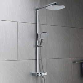 КОМПЛЕКТ СМЕСИТЕЛЬ ДУШЕВАЯ СТОЙКА B&W U7855 ХРОМ