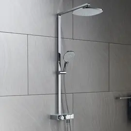 КОМПЛЕКТ СМЕСИТЕЛЬ ДУШЕВАЯ СТОЙКА B&W U7855 ХРОМ