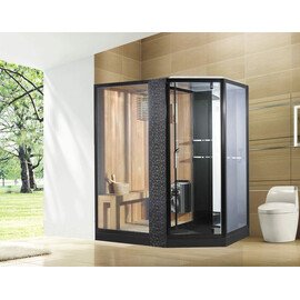 Душевая кабина с сауной Orans SR-89103LS/RS черная купить за 973500 руб.