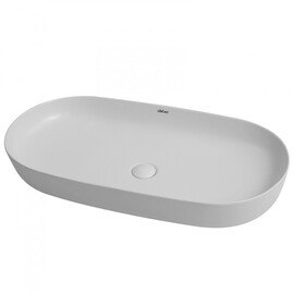 РАКОВИНА НАКЛАДНАЯ ABBER BEQUEM AC2110MLG СВЕТЛО-СЕРАЯ МАТОВАЯ