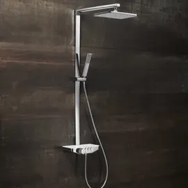 КОМПЛЕКТ СМЕСИТЕЛЬ ДУШЕВАЯ СТОЙКА B&W U7785 ХРОМ