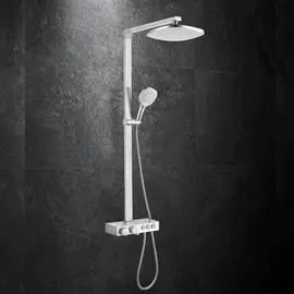 КОМПЛЕКТ СМЕСИТЕЛЬ ДУШЕВАЯ СТОЙКА B&W U7815 ХРОМ