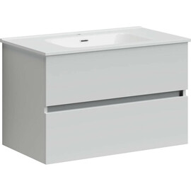 ТУМБА ПОДВЕСНАЯ SANCOS URBAN 790Х450Х550, C ДВУМЯ ЯЩИКАМИ ОСНАЩЕННЫМИ ДОВОДЧИКАМИ, БЕЛЫЙ ГЛЯНЕЦ , АРТ. UR80W