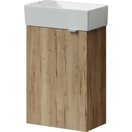 ТУМБА ПОДВЕСНАЯ SANCOS MINI 355Х205Х500, С РАСПАШНОЙ ДВЕРЦЕЙ, ВНУТРИ 1 ПОЛКА, ДУБ ГАЛИФАКС НАТУРАЛЬНЫЙ , АРТ.MN35EGL