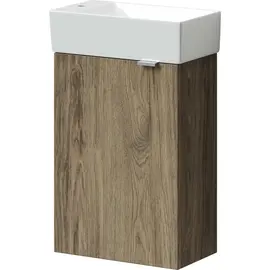 ТУМБА ПОДВЕСНАЯ SANCOS MINI 355Х205Х500, С РАСПАШНОЙ ДВЕРЦЕЙ, ВНУТРИ 1 ПОЛКА, ДУБ ЧАРЛЬСТОН , АРТ.MN35ECHL