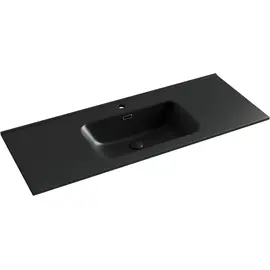 УМЫВАЛЬНИК НАКЛАДНОЙ ПРЯМОУГОЛЬНЫЙ ЧЕРНЫЙ МАТОВЫЙ CERAMICA NOVA ELEMENT 1210*465*180ММ