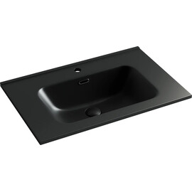 УМЫВАЛЬНИК НАКЛАДНОЙ ПРЯМОУГОЛЬНЫЙ ЧЕРНЫЙ МАТОВЫЙ CERAMICA NOVA ELEMENT 710*465*180ММ