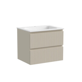 ТУМБА ПОДВЕСНАЯ SANCOS SNOB T 590Х445Х500, C ДВУМЯ ЯЩИКАМИ ОСНАЩЕННЫМИ ДОВОДЧИКАМИ, BEIGE SOFT , АРТ.SNT60CE