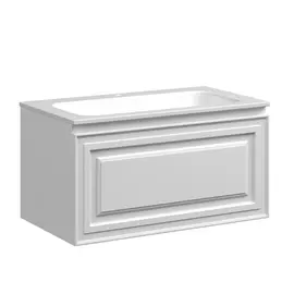 ТУМБА ПОДВЕСНАЯ SANCOS VERY C ОДНИМ ЯЩИКОМ ОСНАЩЕННЫМ ДОВОДЧИКАМИ, BIANCO, 790Х445Х406