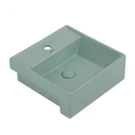 РАКОВИНА НАКЛАДНАЯ ABBER RECHTECK AC2208MCG СВЕТЛО-ЗЕЛЕНАЯ МАТОВАЯ