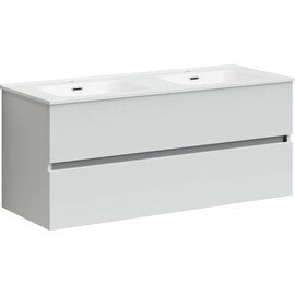 ТУМБА ПОДВЕСНАЯ SANCOS URBAN 1190Х450Х550, C ДВУМЯ ЯЩИКАМИ ОСНАЩЕННЫМИ ДОВОДЧИКАМИ, БЕЛЫЙ ГЛЯНЕЦ , АРТ. UR120-2W