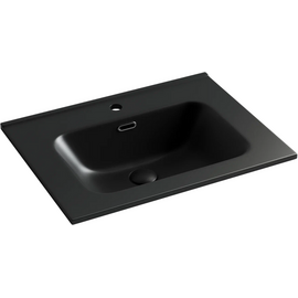 Умывальник накладной прямоугольный черный матовый Ceramica Nova Element 610*465*180мм купить за 14600 руб.