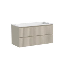 ТУМБА ПОДВЕСНАЯ SANCOS SNOB T 995Х445Х500, C ДВУМЯ ЯЩИКАМИ ОСНАЩЕННЫМИ ДОВОДЧИКАМИ, BEIGE SOFT , АРТ.SNT100CE