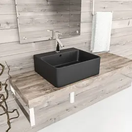 РАКОВИНА НАКЛАДНАЯ ESBANO CIRCON-46 ЧЕРНАЯ МАТОВАЯ