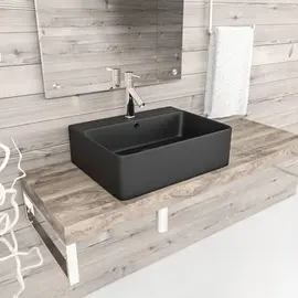 РАКОВИНА НАКЛАДНАЯ ESBANO CIRCON-52 ЧЕРНАЯ МАТОВАЯ