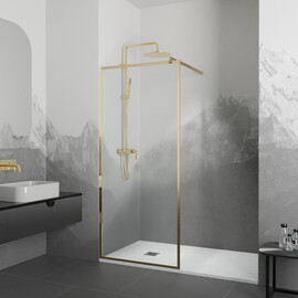 ДУШЕВАЯ ПЕРЕГОРОДКА RGW WA-12G + ДУШЕВАЯ СТОЙКА RGW SP-33G