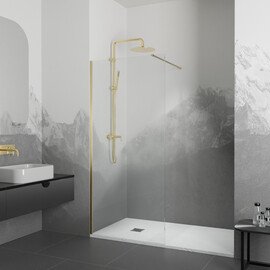 ДУШЕВАЯ ПЕРЕГОРОДКА RGW WA-10G + ДУШЕВАЯ СТОЙКА RGW SP-31G