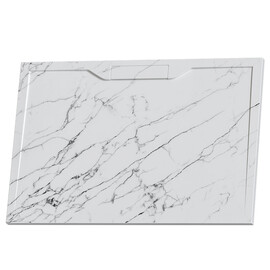 ДУШЕВОЙ ПОДДОН ПРЯМОУГОЛЬНЫЙ RGW STE MW БЕЛЫЙ МРАМОР