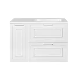 ТУМБА С РАКОВИНОЙ УНИВЕРСАЛЬНАЯ STYLE LINE "АЛЬБА", БАРСЕЛОНА 90 ПРАВАЯ, ЛЮКС, БЕЛЫЙ, PLUS