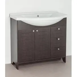 ТУМБА С РАКОВИНОЙ STYLE LINE КАНТРИ РАКОВИНА ЭЛЬБРУС-90, ВЕНГЕ