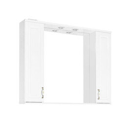 ЗЕРКАЛЬНЫЙ ШКАФ STYLE LINE "ОЛЕАНДР-2 1000/С", БЕЛЫЙ