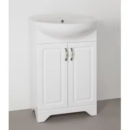 ТУМБА С РАКОВИНОЙ STYLE LINE ОЛЕАНДР-2 55 ПОД УМЫВАЛЬНИК АНТИК 55, БЕЛАЯ