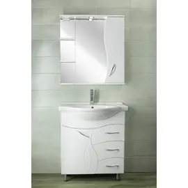 ТУМБА STYLE LINE "АМЕЛИЯ 75" (3 ЯЩ.) С РАКОВИНОЙ БАЙКАЛ 75