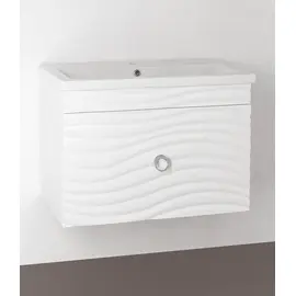 ТУМБА С РАКОВИНОЙ STYLE LINE ПОДВЕСНАЯ ВЕРОНИКА 80, КОМО 80, ЛЮКС БЕЛАЯ, PLUS