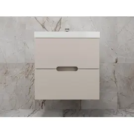 ТУМБА ПОДВЕСНАЯ STYLE LINE "МАТИС 60", CLASSIC 60, (2 ЯЩИКА), КРЕМ, ЭМАЛЬ