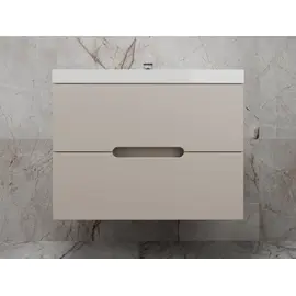 ТУМБА ПОДВЕСНАЯ STYLE LINE "МАТИС 80", CLASSIC 80, (2 ЯЩИКА), КРЕМ, ЭМАЛЬ