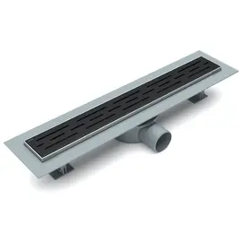 ЖЕЛОБ ДУШЕВОЙ ESBANO ECO РЕШЕТКА RAIN МАТОВЫЙ ЧЕРНЫЙ ДЛИНА 50 СМ