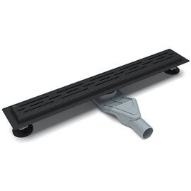 ЖЕЛОБ ДУШЕВОЙ ESBANO COMBI РЕШЕТКА RAIN МАТОВЫЙ ЧЕРНЫЙ ДЛИНА 60 СМ