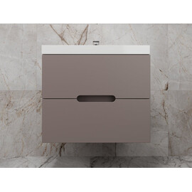 ТУМБА ПОДВЕСНАЯ STYLE LINE "МАТИС 70", CLASSIC 70, (2 ЯЩИКА), ТАУП ТЕМНЫЙ, ЭМАЛЬ